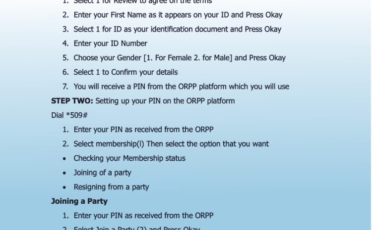  How to Manage Your Political Party Membership via USSD in Kenya
